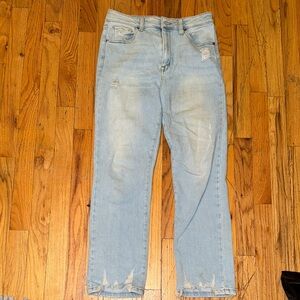 Light Blue Distressed Jeans